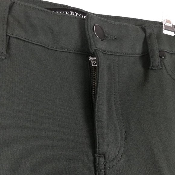 Liverpool Womens Pants Skinny Ankle Stretch Green Faux Pockets Mid Rise 6 - Picture 5 of 16